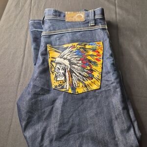 The Limited Men's Denim Jeans with Colorful Patch